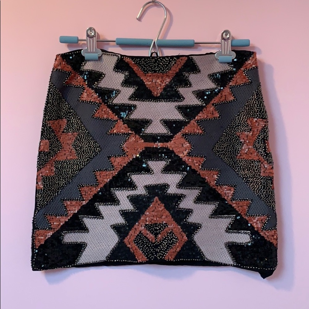 Beaded mini skirt. New, never worn.